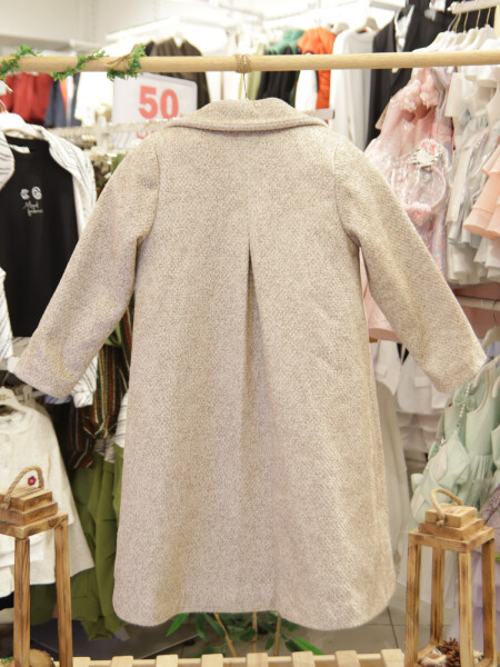 Kız Çocuk Kabanlı Elbise Takmı 6-14 Yaş 2005 Bej - 6