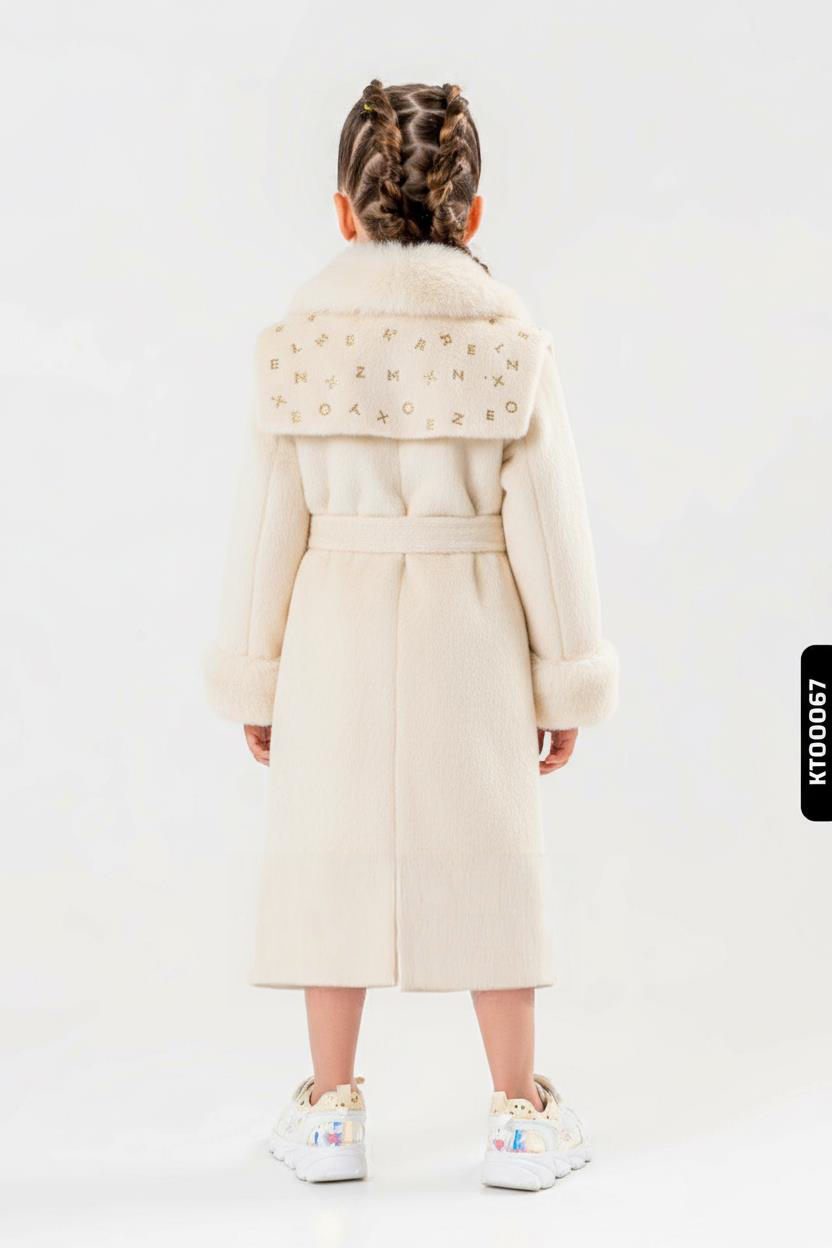 Kız Çocuk Elbise 2-6 Yaş 400 Ekru - 2