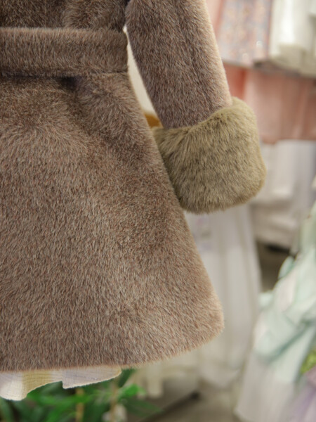 Kız Çocuk Elbise 2-6 Yaş 400 Kahve - 7