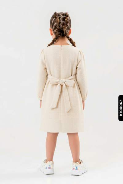 Kız Çocuk Elbise 6-10 Yaş 500 Haki - 4