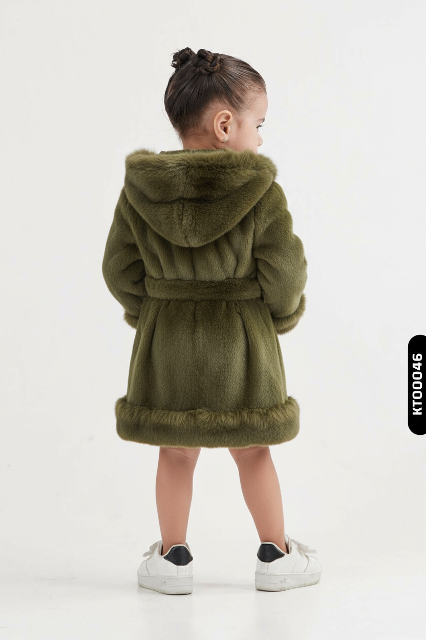 Kız Çocuk Elbise 2-6 Yaş 492 Haki - 2