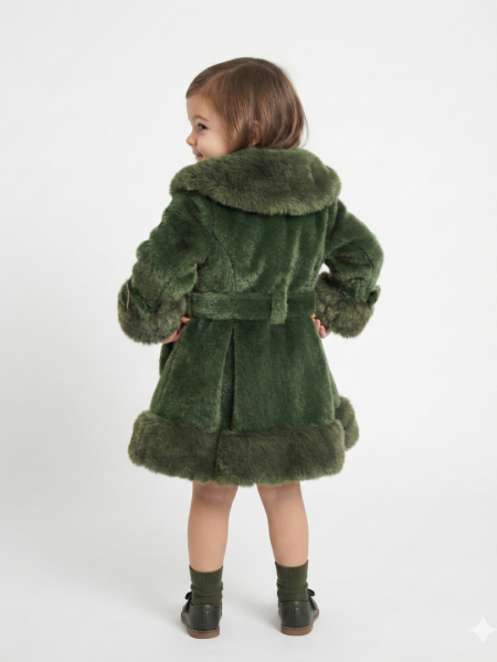 Kız Çocuk Elbise 2-6 Yaş 492 Haki - 2