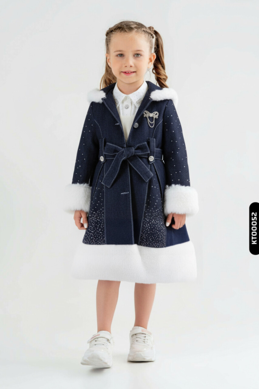 Kız Çocuk Elbise 2-6 Yaş 526 Lacivert - 1