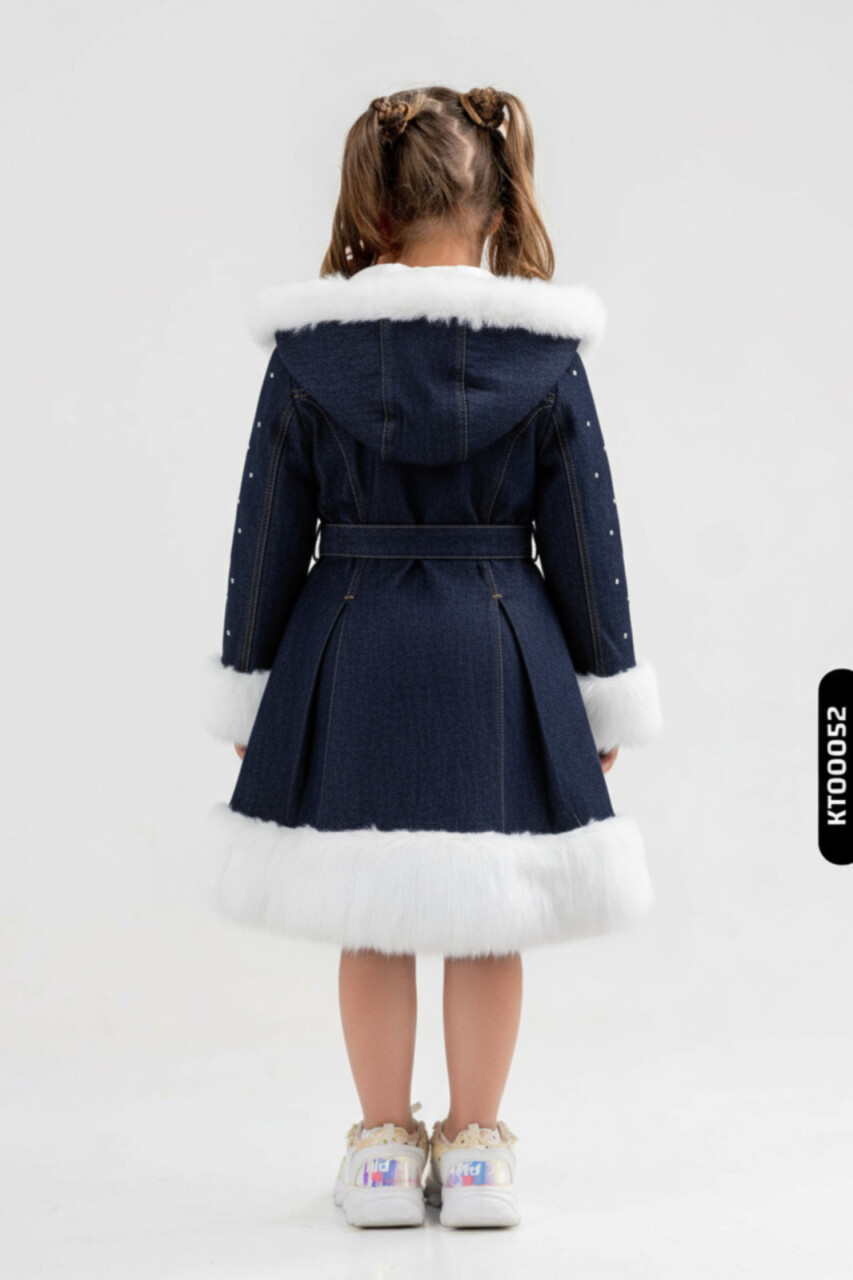 Kız Çocuk Elbise 2-6 Yaş 526 Lacivert - 2