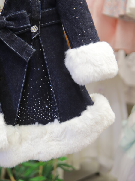 Kız Çocuk Elbise 2-6 Yaş 526 Lacivert - 6