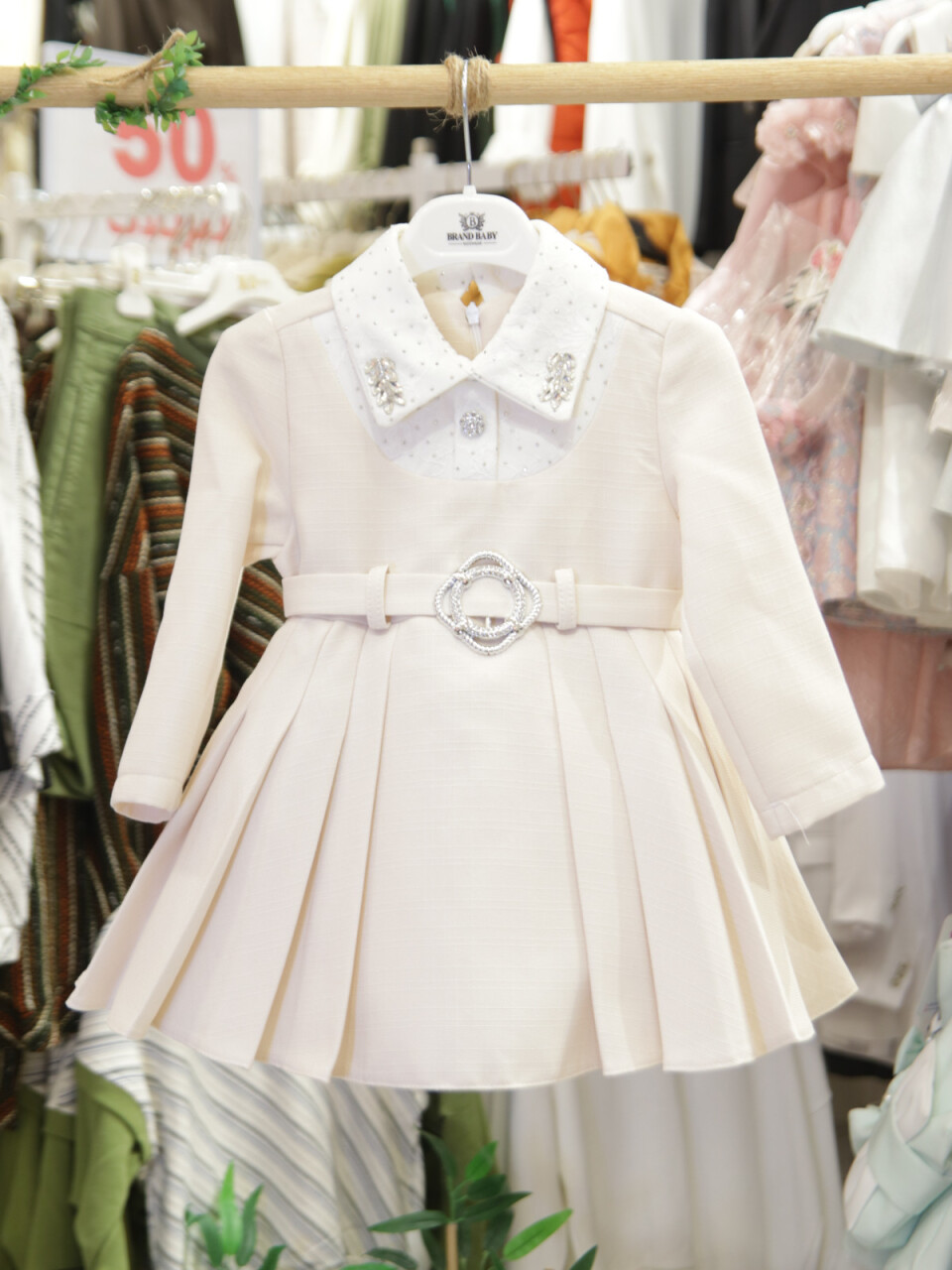 Kız Çocuk Elbise 2-6 Yaş 526 Mavi - 7