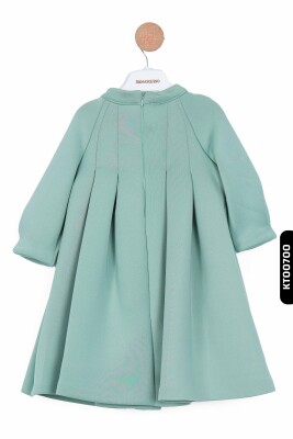 Kız Çocuk Elbise 2-7 Yaş 10057 Yeşil - 2