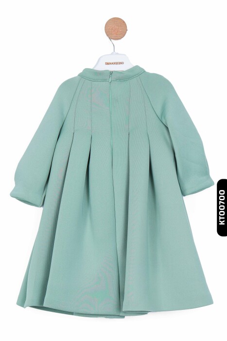 Kız Çocuk Elbise 2-7 Yaş 10057 Yeşil - 2