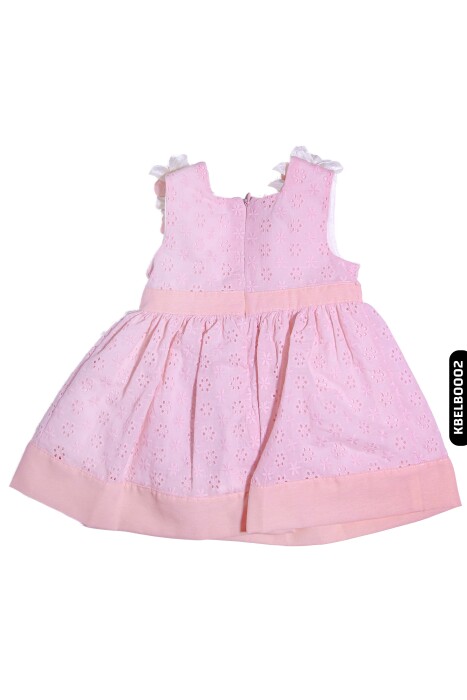Kız Bebek Şapkalı Ayakkabılı Mini Şortlu Çiçekli Astarlı Dantelli Elbise 3-12 Ay 1799 Kbelb0002 - 5