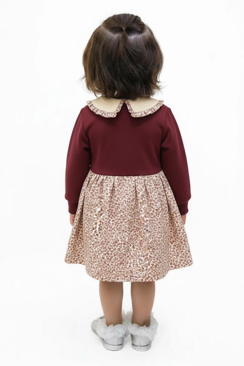 Kız Çocuk Elbise 9-24 Ay 52035 Mor - 3