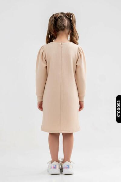 Kız Çocuk Elbise 3-6 Yaş 52110 Bej - 2