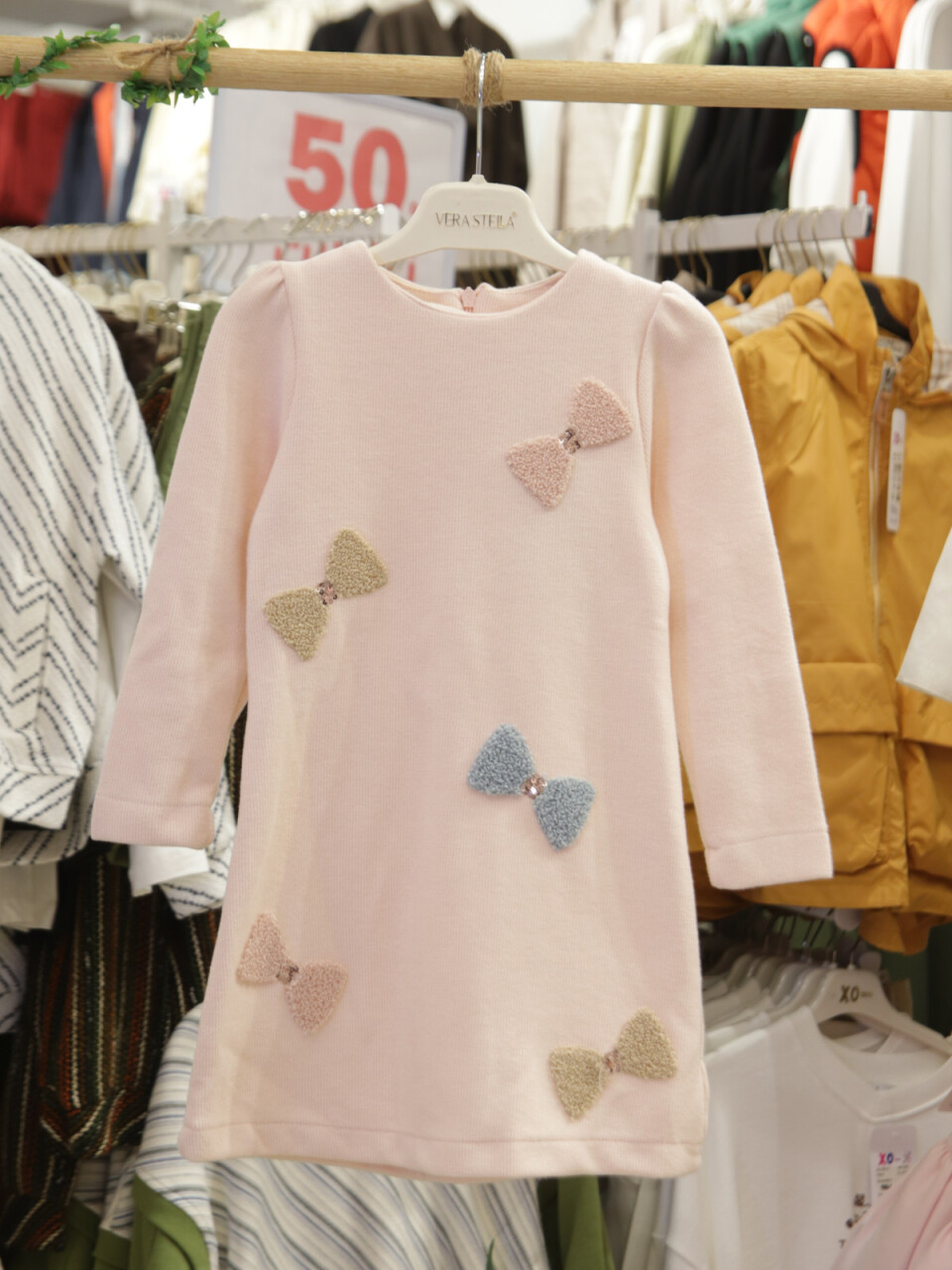 Kız Çocuk Elbise 3-6 Yaş 52110 Pembe - 3