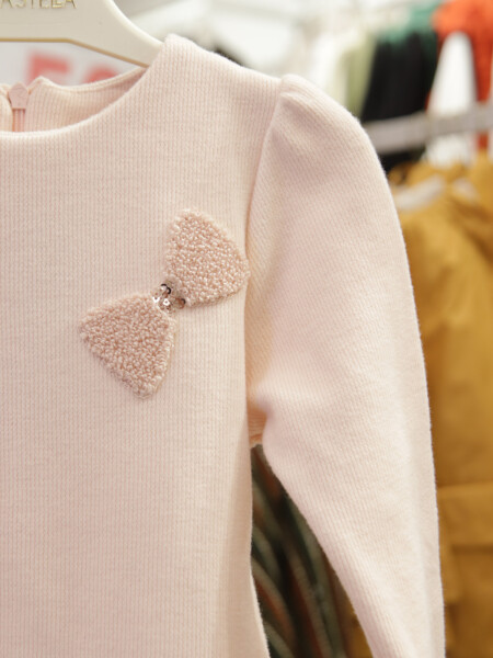 Kız Çocuk Elbise 3-6 Yaş 52110 Pembe - 4