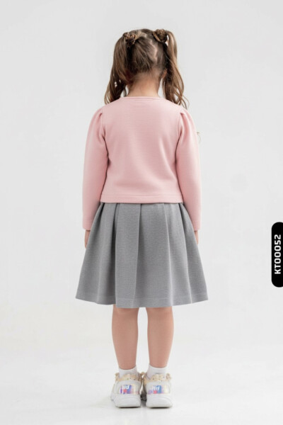 Kız Çocuk Elbise 5-8 Yaş 52077 Pembe - 2