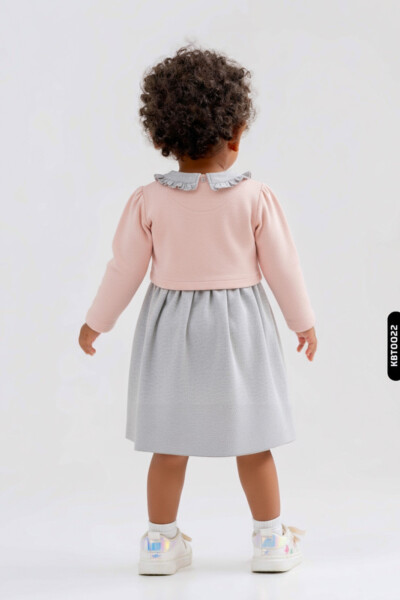 Kız Çocuk Elbise 9-24 Ay 52095 Pembe - 2
