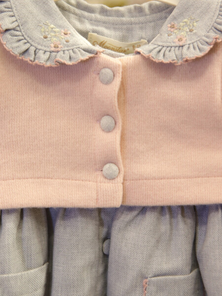 Kız Çocuk Elbise 9-24 Ay 52095 Pembe - 4