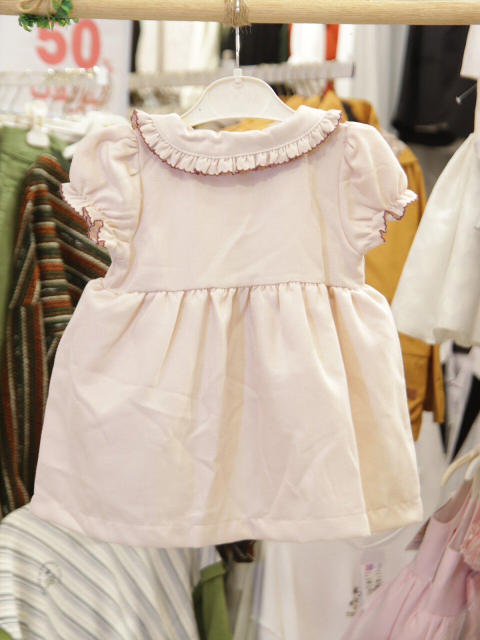 Kız Çocuk Elbise 9-24 Ay 52095 Bordo - 6