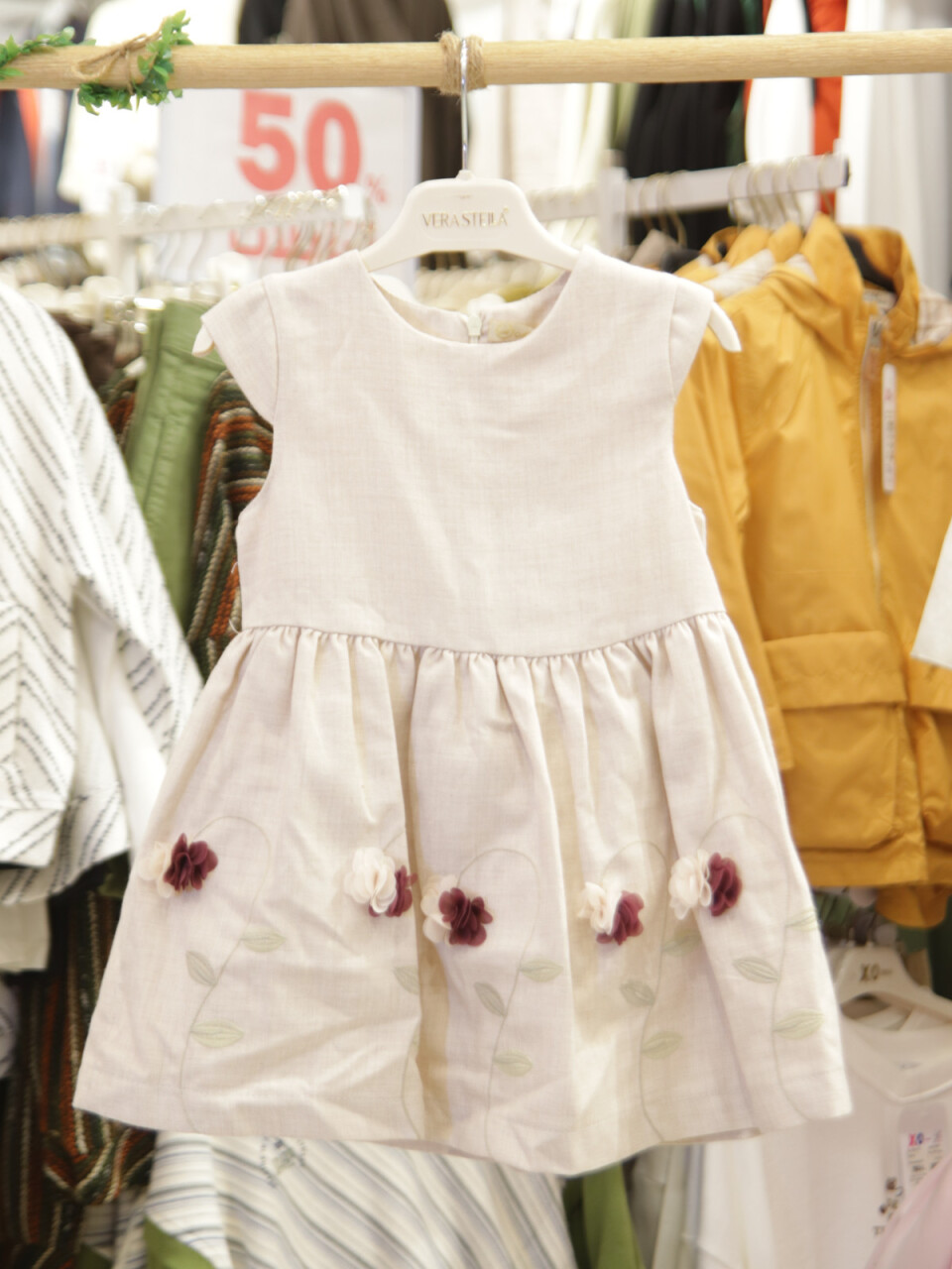 Kız Çocuk Elbise 2-5 Yaş 52074 Bordo - 5