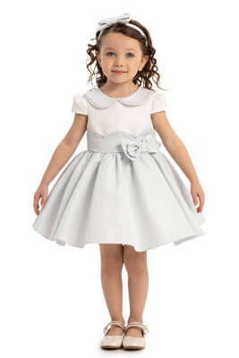 Kız Çocuk Elbise 6-24 Ay 35305 Mavi - PAMINA