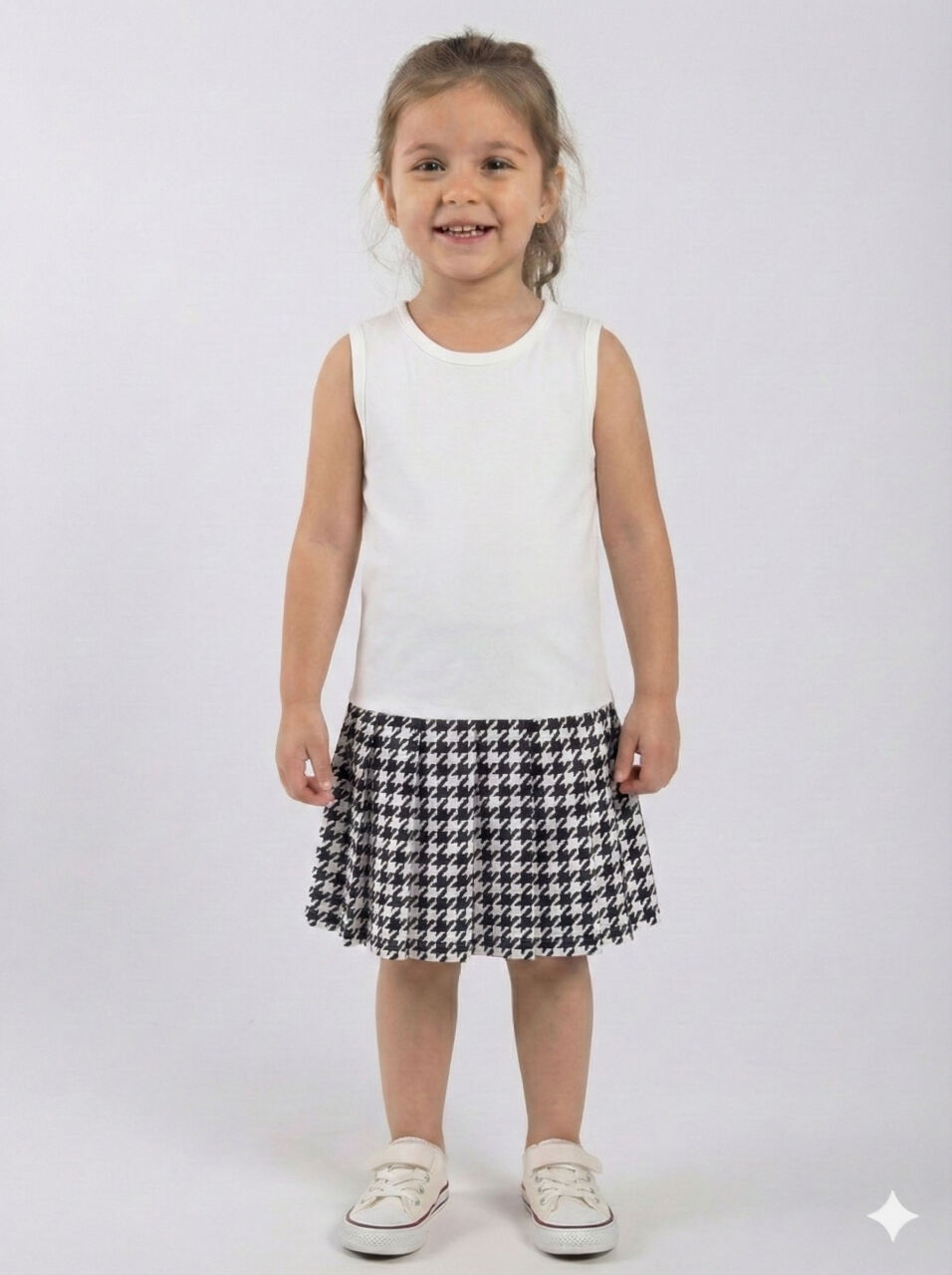 Kız Çocuk elbise 3-7 Yaş 4028 Kırmızı - 3