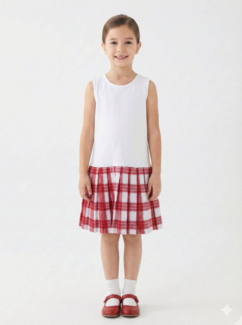 Kız Çocuk Elbise 8-12 Yaş 4062 Gri - 3