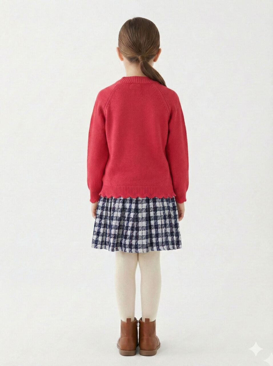 Kız Çocuk Elbise 8-12 Yaş 4063 Fuşye - 2