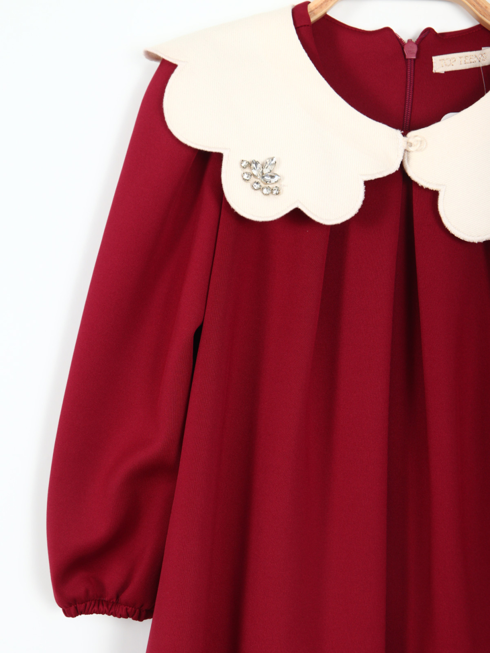 Kız Çocuk Elbise 2-5 Yaş 5876 Bordo - 2