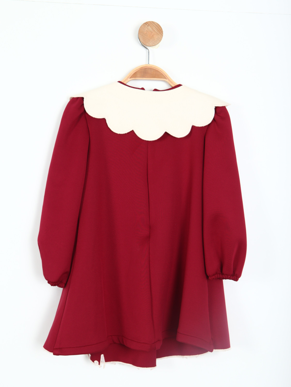 Kız Çocuk Elbise 2-5 Yaş 5876 Bordo - 4