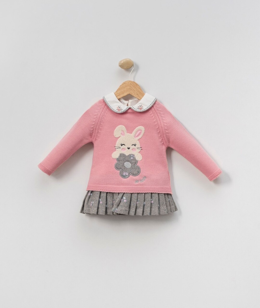 Kız Çocuk Elbise 6-36 Ay 4011 Pembe - 1