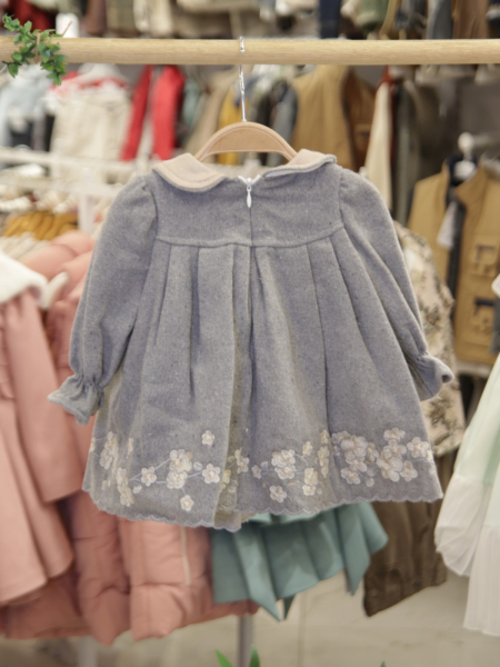 Kız Çocuk Elbise 6-36 Ay 4015 Gri - 6