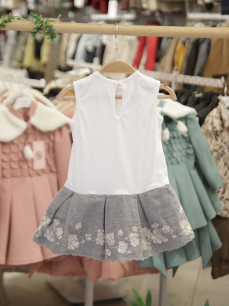 Kız Çocuk Elbise 1-5 Yaş 4040 Bej - 6