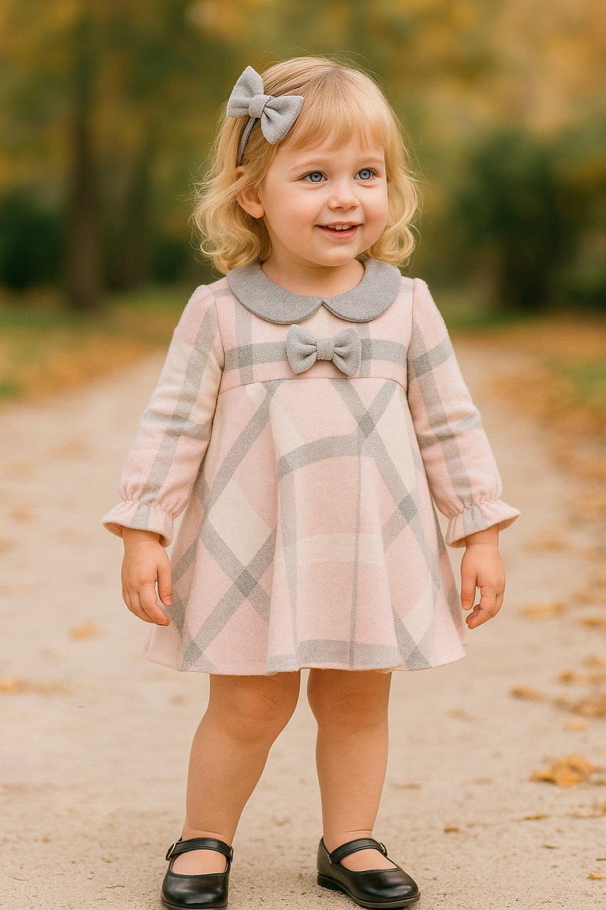 Kız Çocuk Elbise 6-36 Ay 4082 Pembe - 4