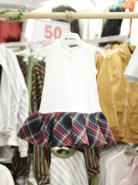 Kız Çocuk Elbise 6-36 Ay 4089 Kırmızı - 5