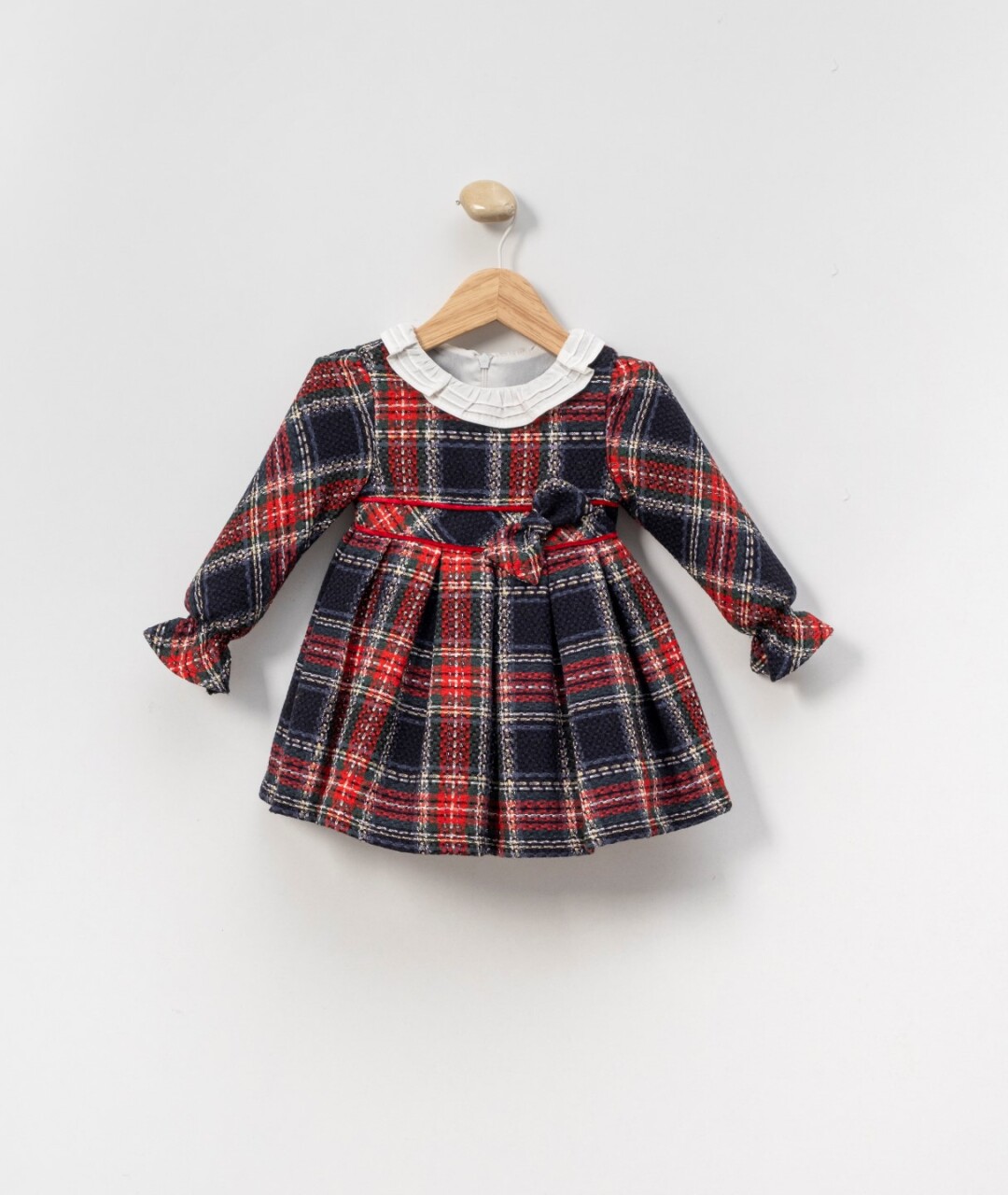 Kız Çocuk Elbise 1-5 Yaş 4099 Kırmızı - 2