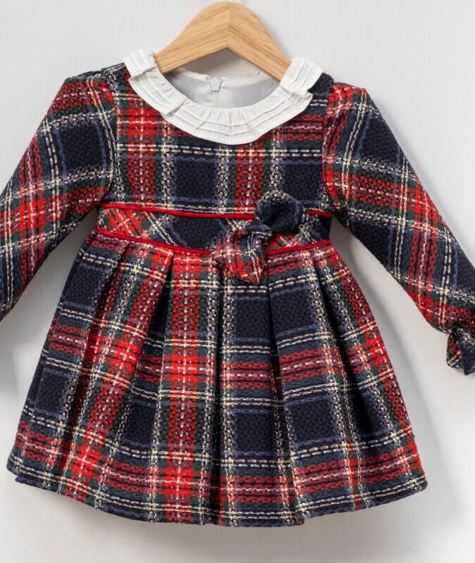 Kız Çocuk Elbise 1-5 Yaş 4099 Kırmızı - 3