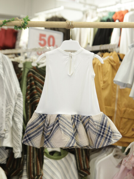 Kız Çocuk Elbise 6-36 Ay 4103 Bej - 6