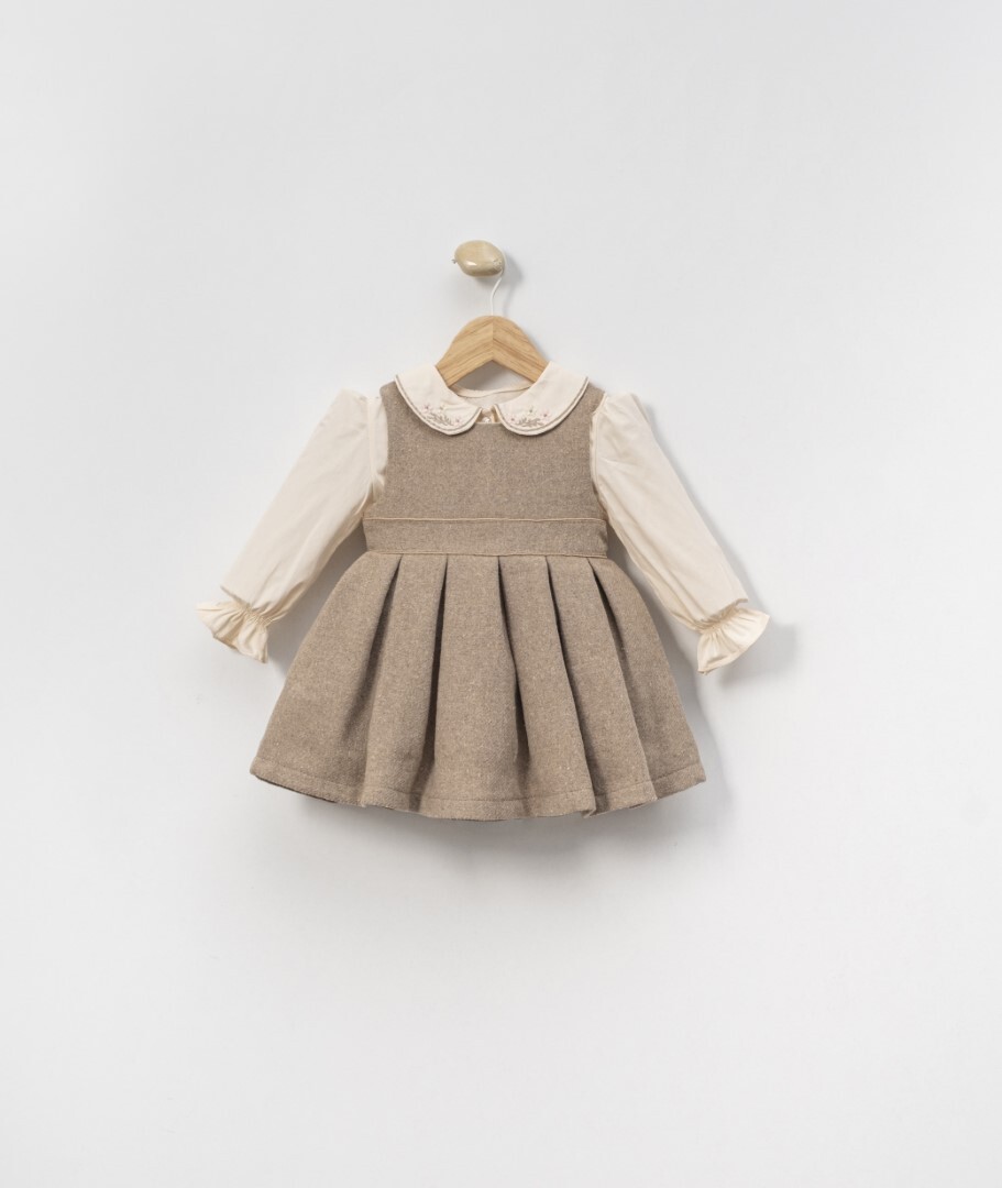 Kız Çocuk Elbise 1-5 Yaş 4136 Pembe - 3