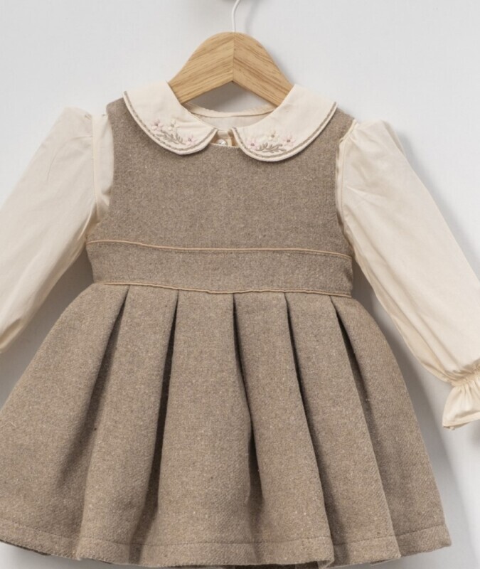 Kız Çocuk Elbise 1-5 Yaş 4136 Pembe - 4