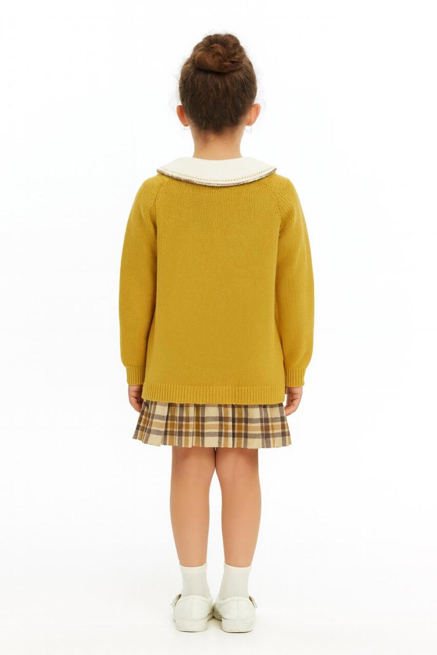 Kız Çocuk Elbise 6-36 Ay 4003 Hardal - 2