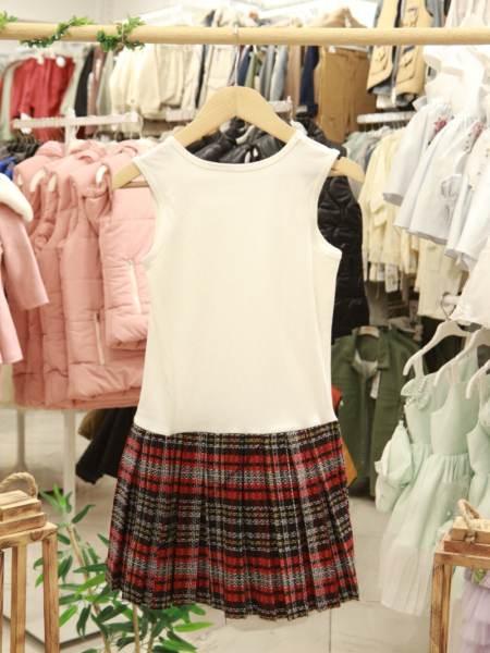 Kız Çocuk Elbise 8-12 Yaş 4068 Bordo - 7