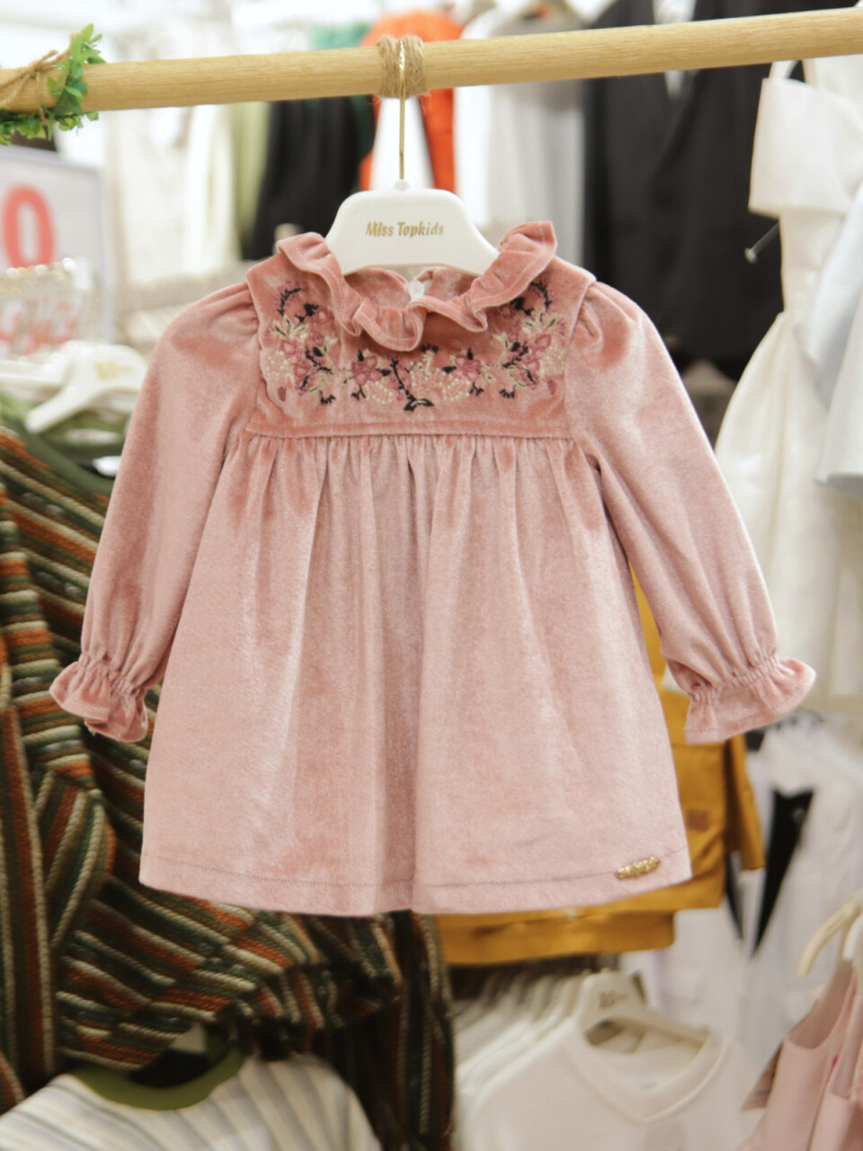 Kız Çocuk Elbise 3-12 Yaş 4054 Gül Kurusu - 3