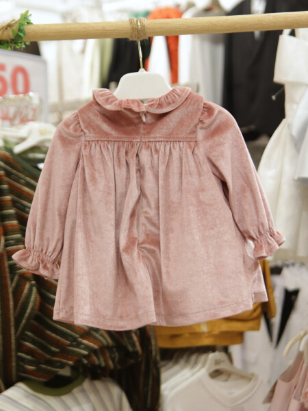 Kız Çocuk Elbise 3-12 Yaş 4054 Gül Kurusu - 6