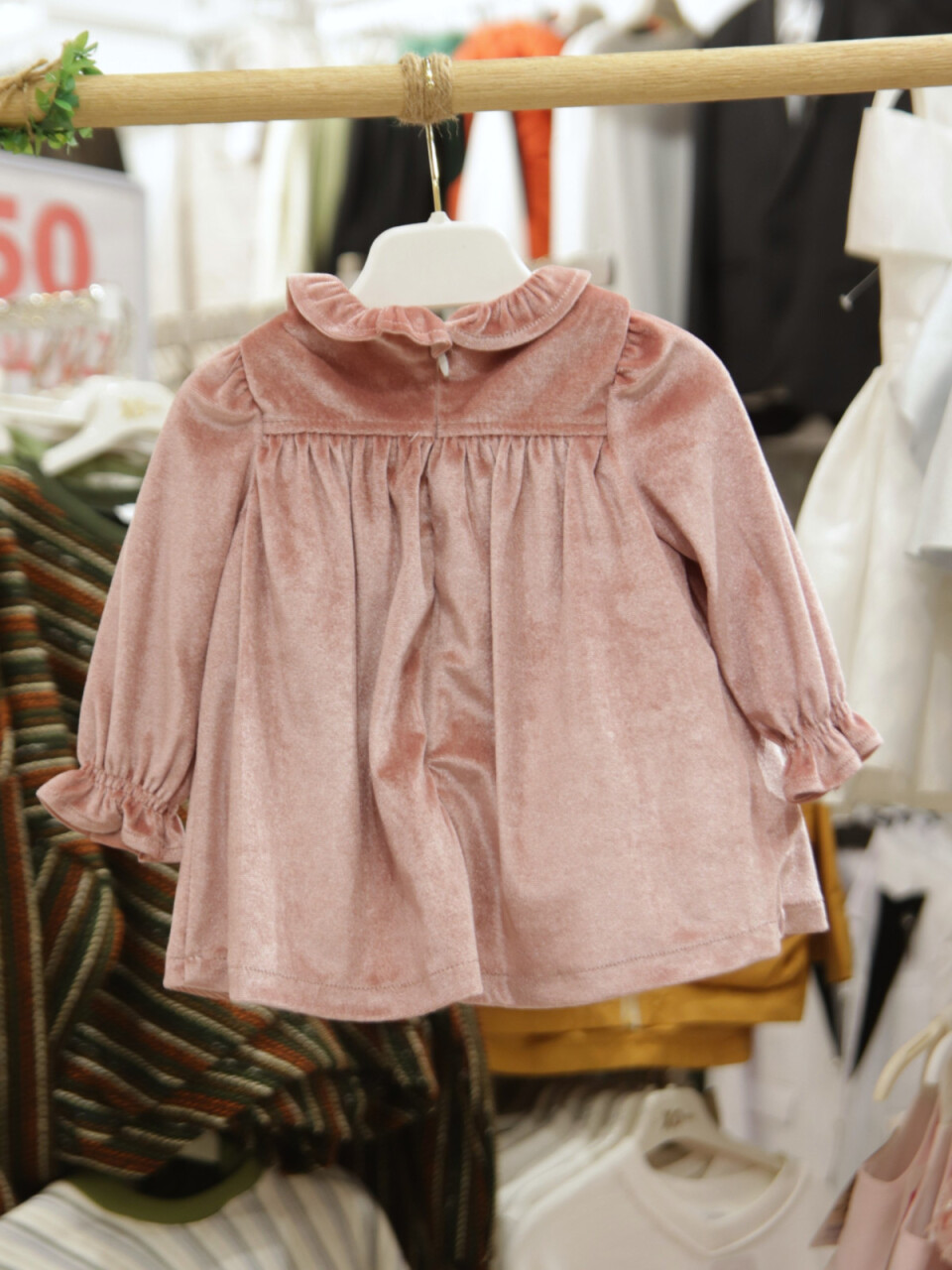 Kız Çocuk Elbise 3-12 Yaş 4054 Gül Kurusu - 6