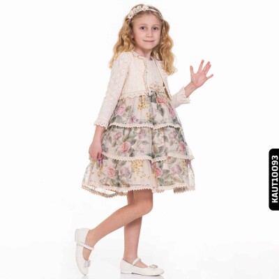 Kız Alt Üst Takım 2-6 Yaş 7625 Kaut10093 Ekru - 2