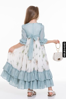 Kız Elbise 4-8 Yaş 2370 Kelb14162 Yeşil - 4