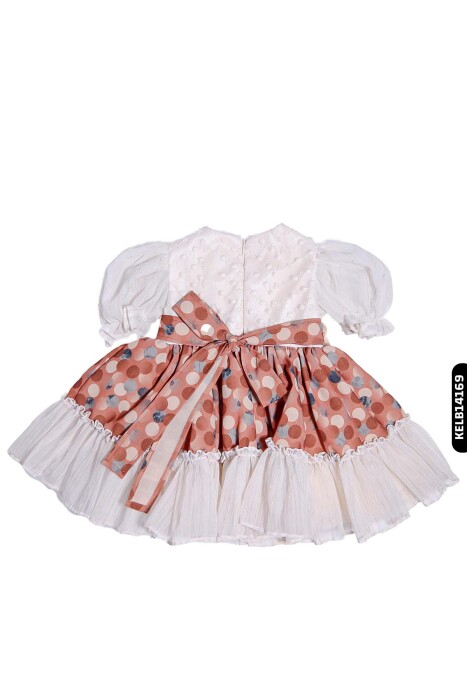 Kız Elbise 6 Ay - 3 Yaş 2313 Kelb14169 Kahverengi - 2