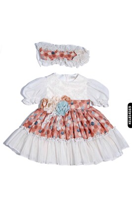 Kız Elbise 6 Ay - 3 Yaş 2313 Kelb14169 Kahverengi - xo kids