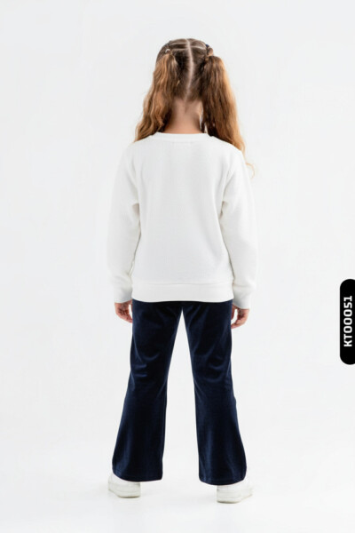 Kız Çocuk Eşofman Takım 6-10 Yaş 1026 Ekru - 2