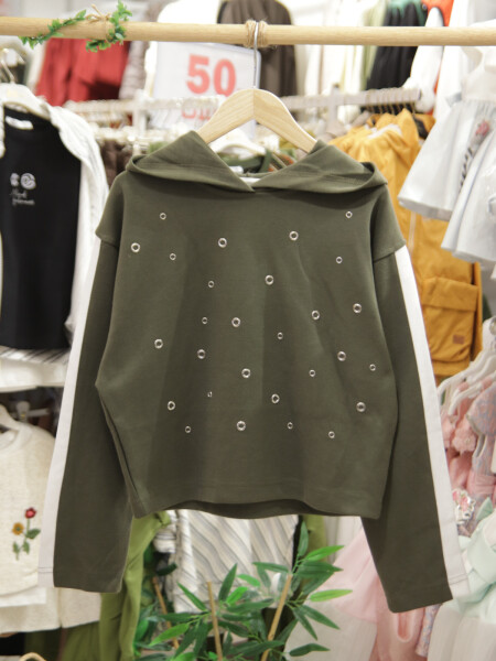 Kız Çocuk Eşofman Takım 10-14 Yaş 36080 Haki - 5