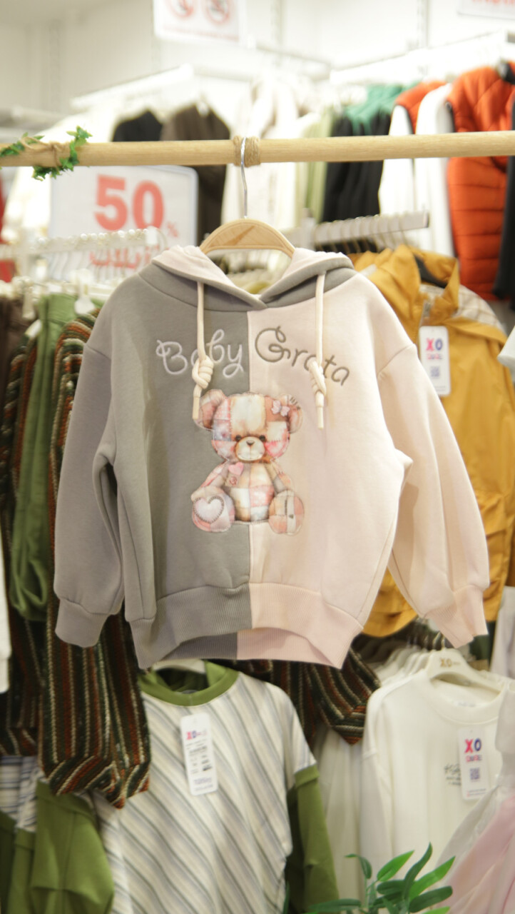 Kız Çocuk Eşofman Takım 1-5 Yaş 7025 Gri - 6